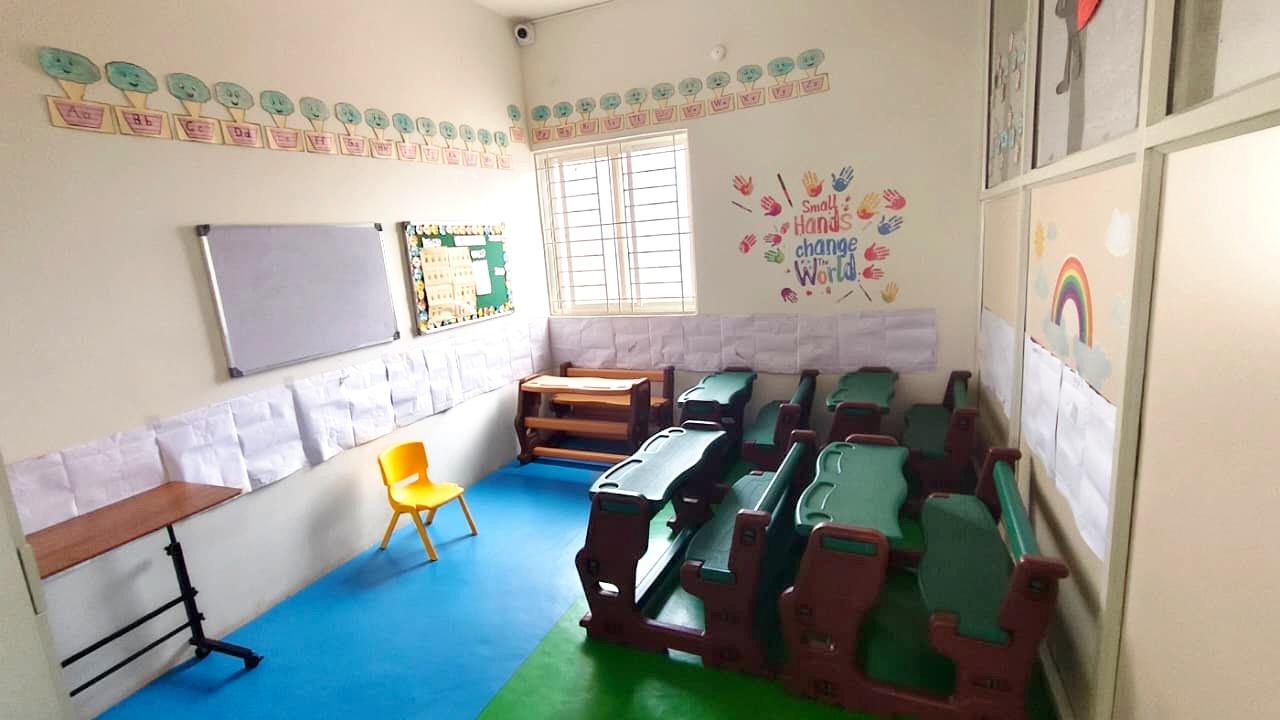 Appy Kidz Kithaganur Kindergarten Desks and Wall Art Space